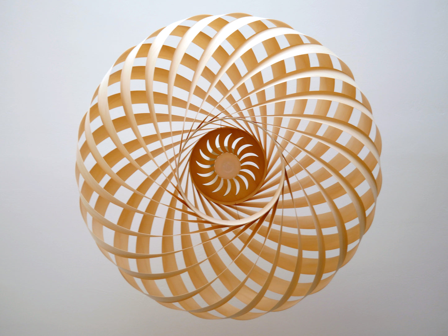 L06B, 80cm Handmade  birch wood pendant lamp