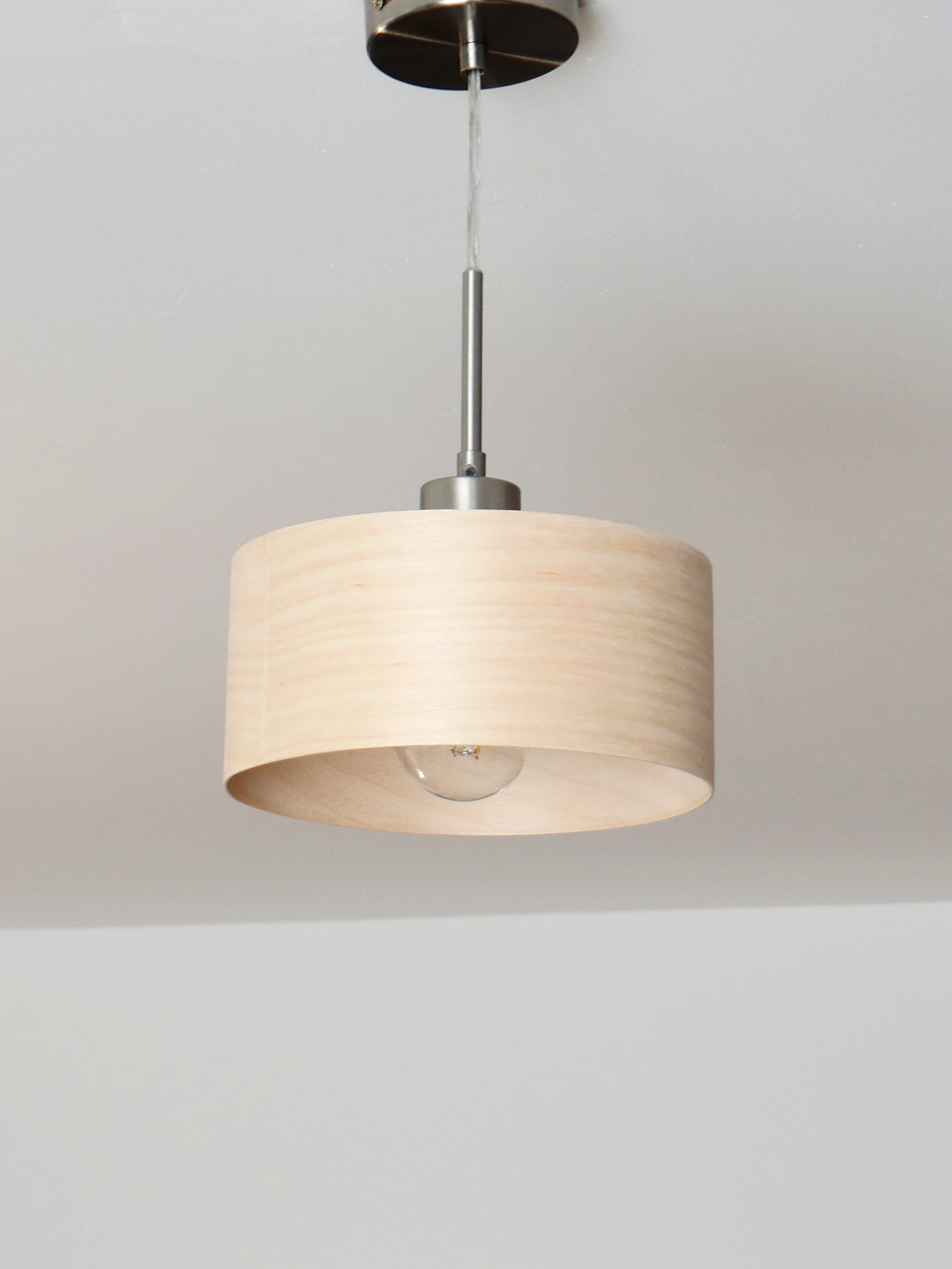 L24 B Handmade Birch wood veneer pendant Lamp