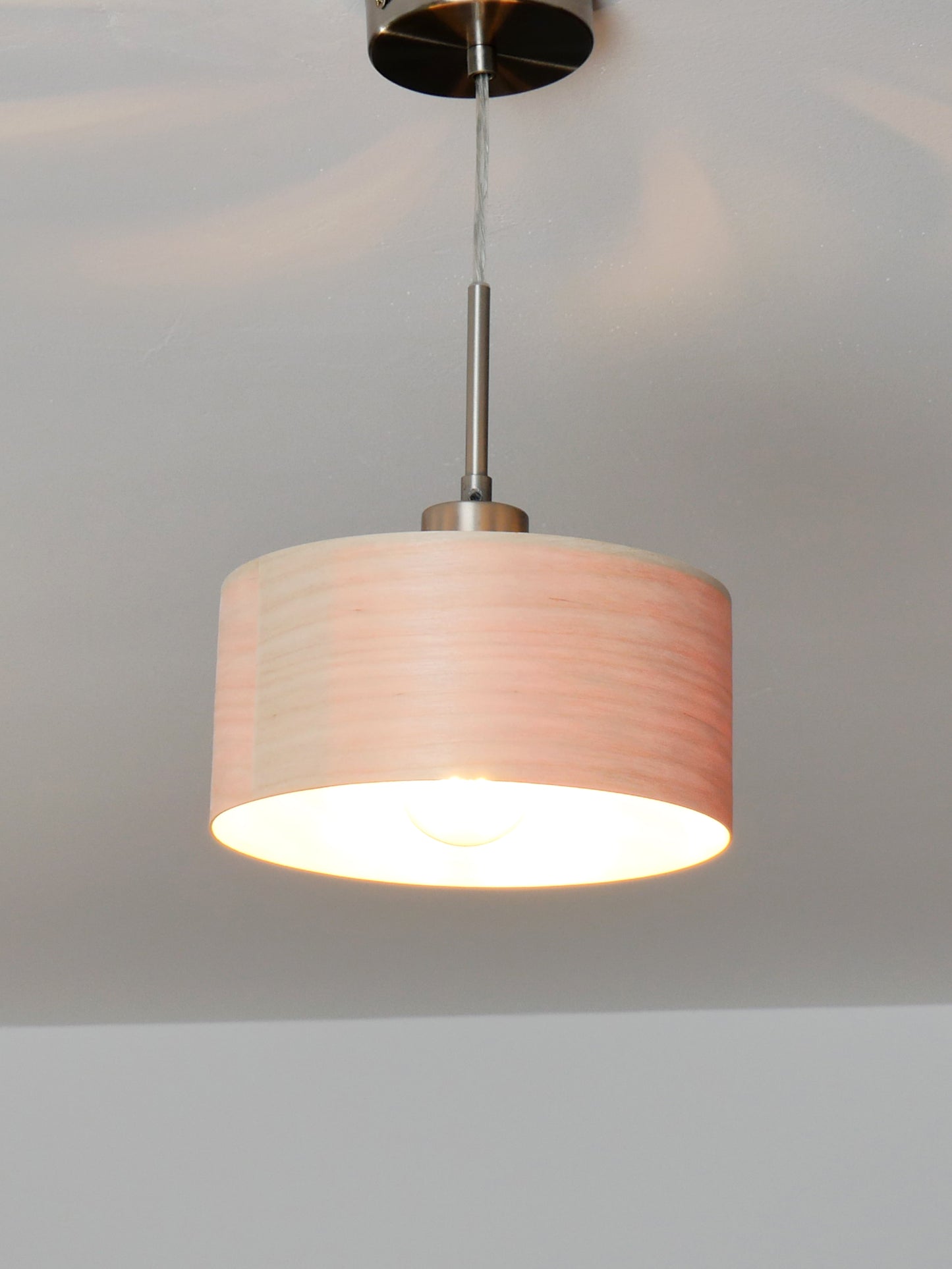 L24 B Handmade Birch wood veneer pendant Lamp