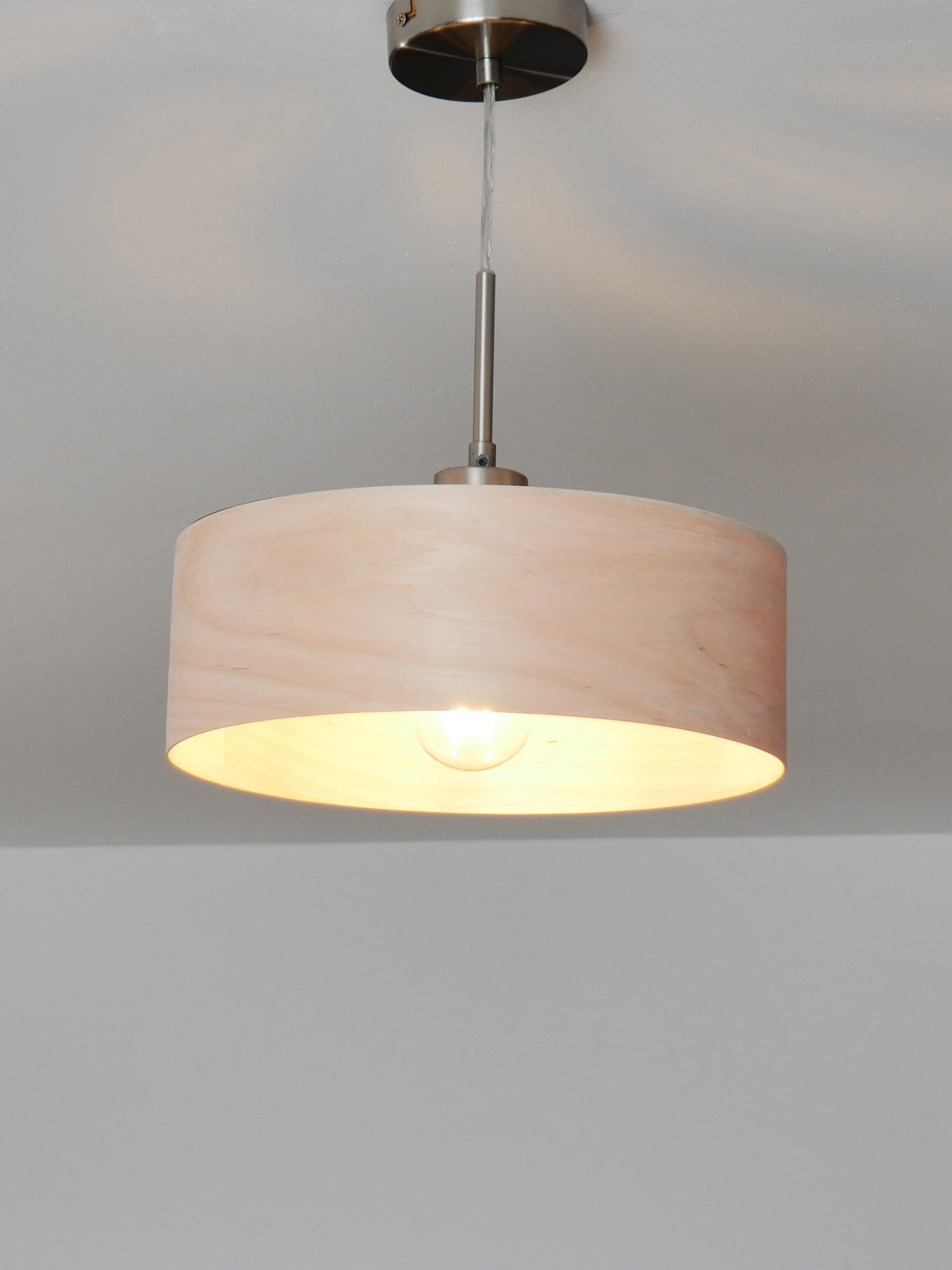L24 B Handmade Birch wood veneer pendant Lamp