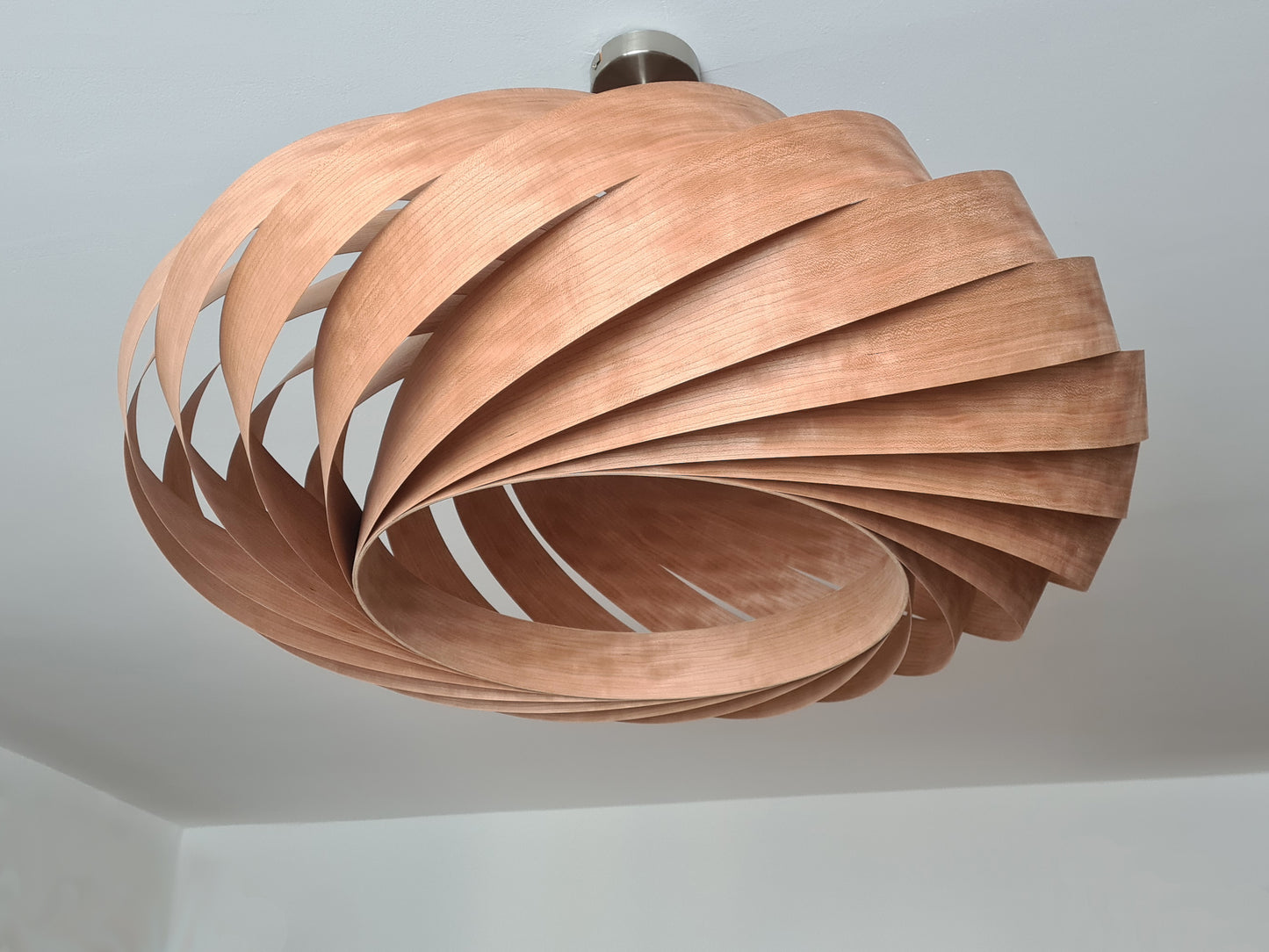 L06C, 70-80cm Handmade cherry wood pendant lamp