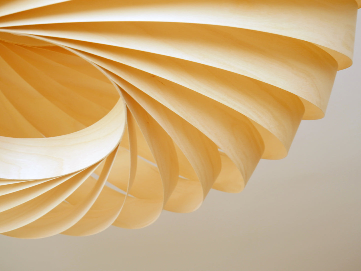 L06B, 80cm Handmade  birch wood pendant lamp