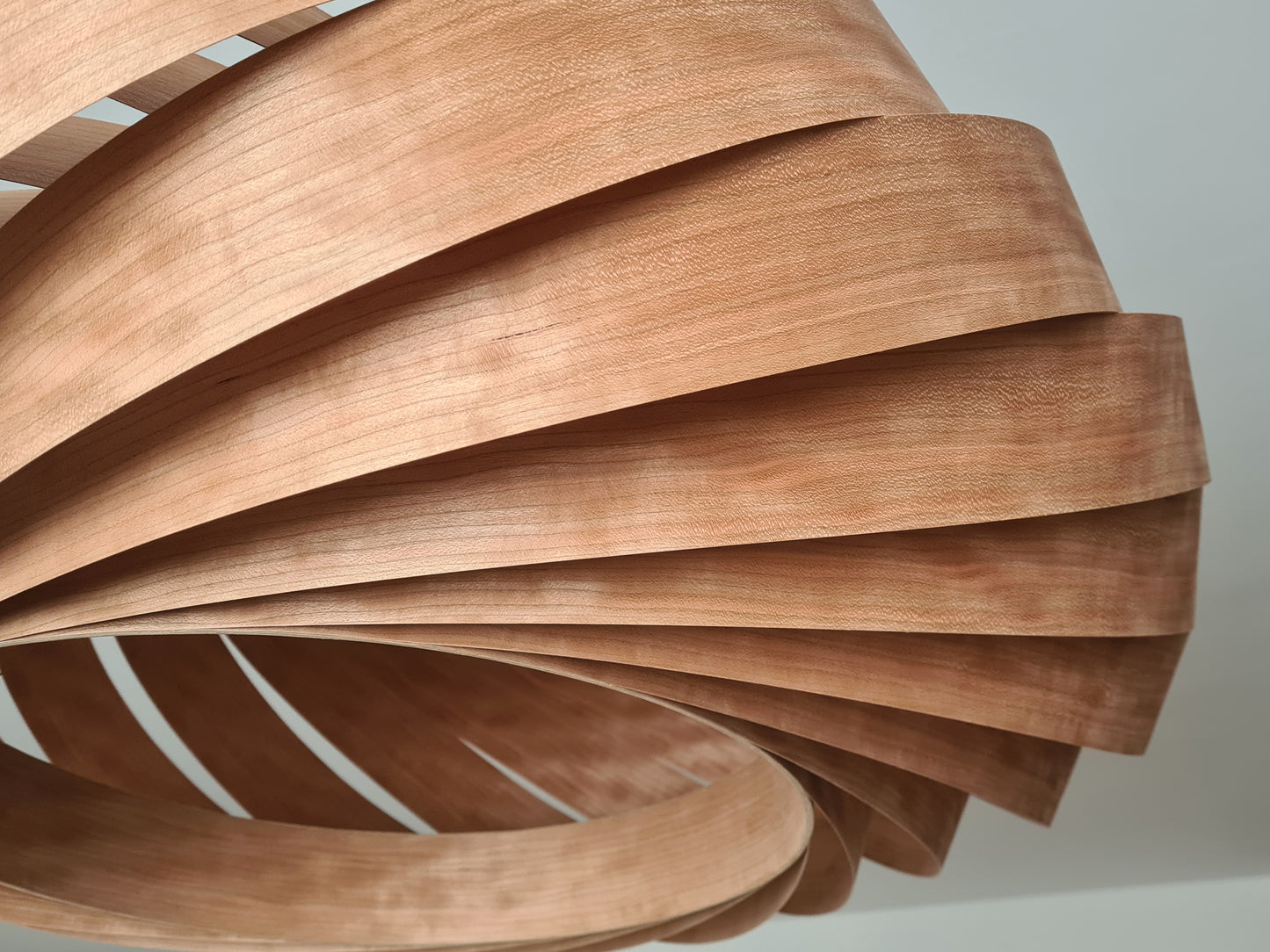 L06C, 70-80cm Handmade cherry wood pendant lamp