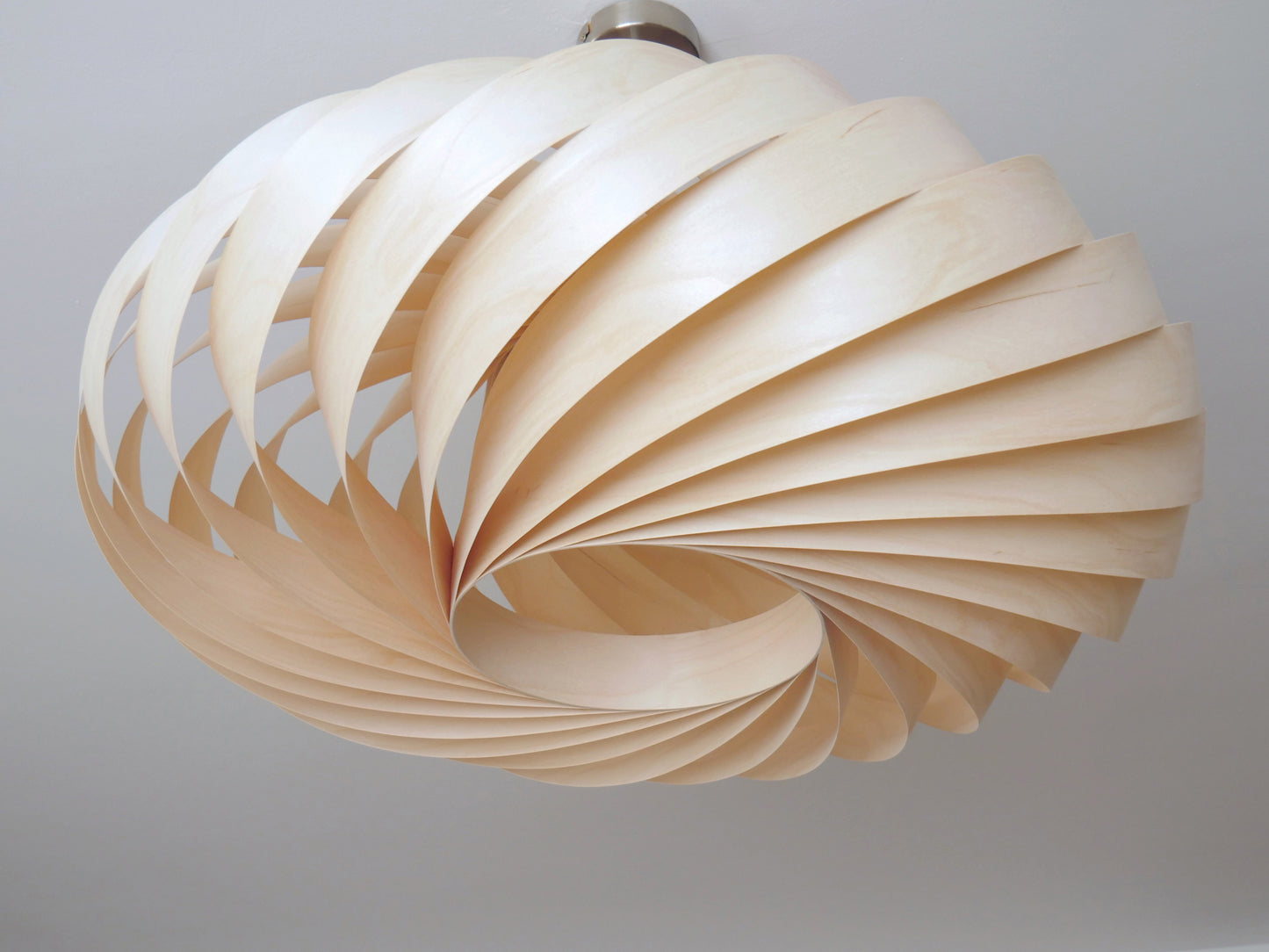L06B, 80cm Handmade  birch wood pendant lamp