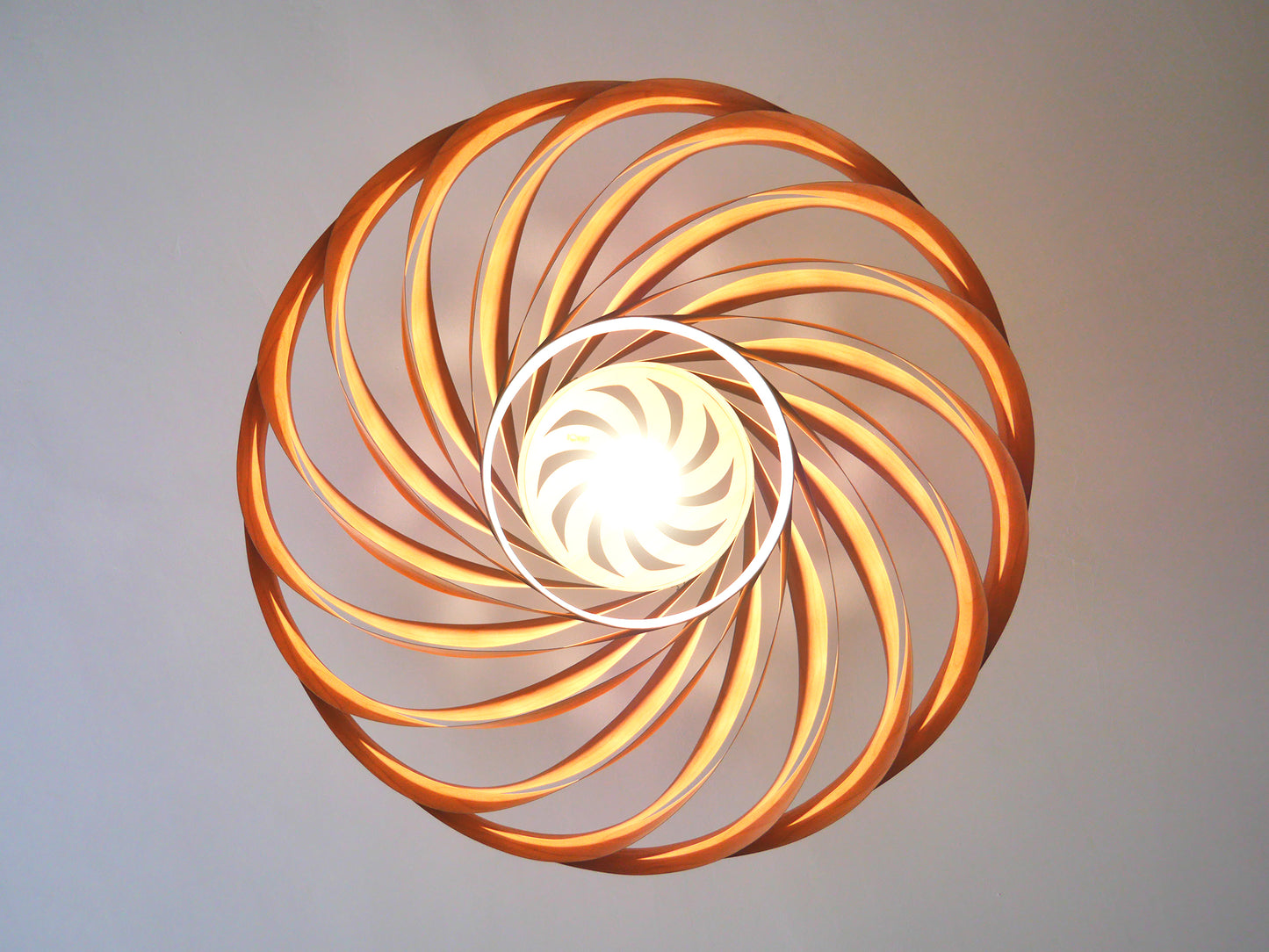 L21C, 70-80cm Handmade cherry wood pendant lamp