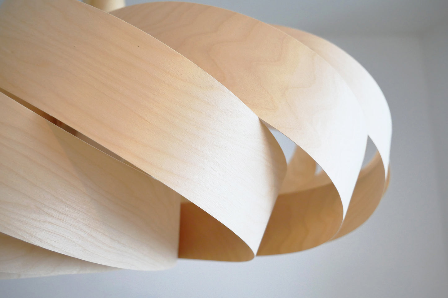 L06B, 60-70cm Handmade  birch wood pendant lamp