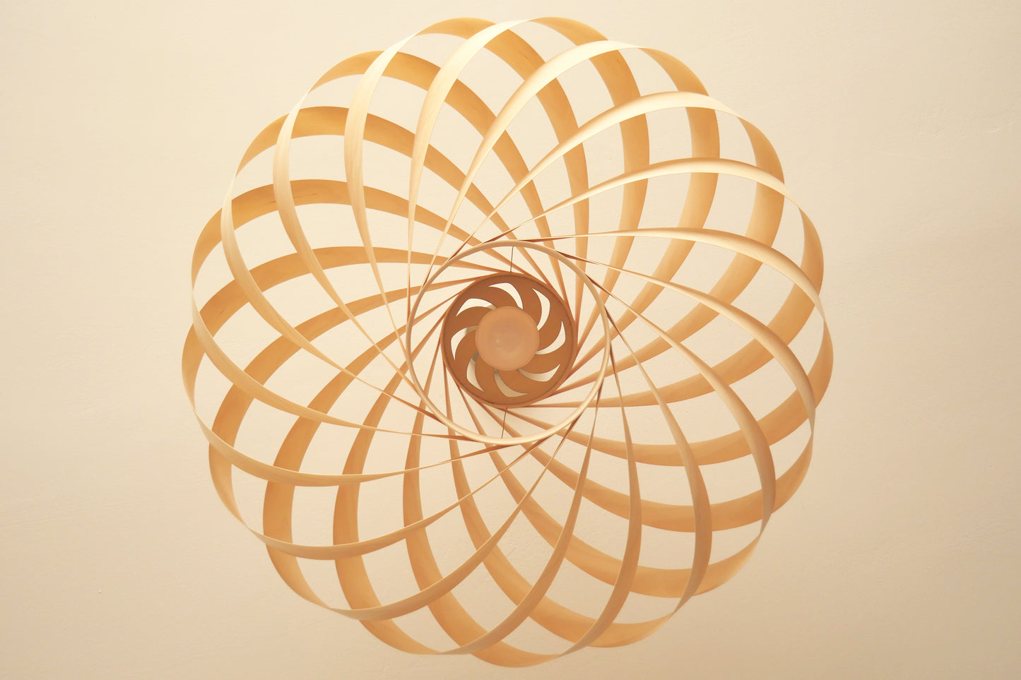 L06B, 60-70cm Handmade  birch wood pendant lamp