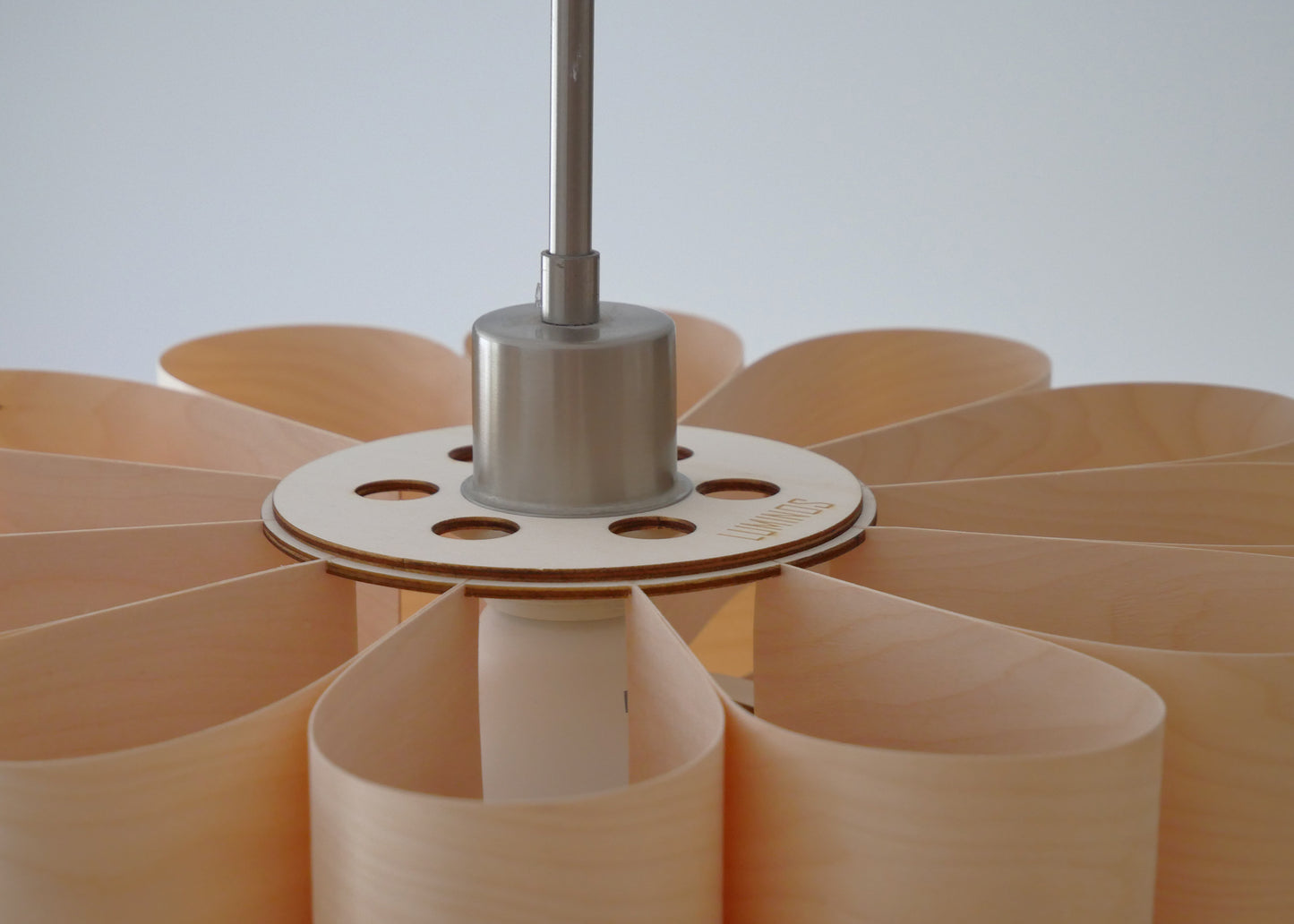 L10B, 60-70cm Handmade  birch wood pendant lamp