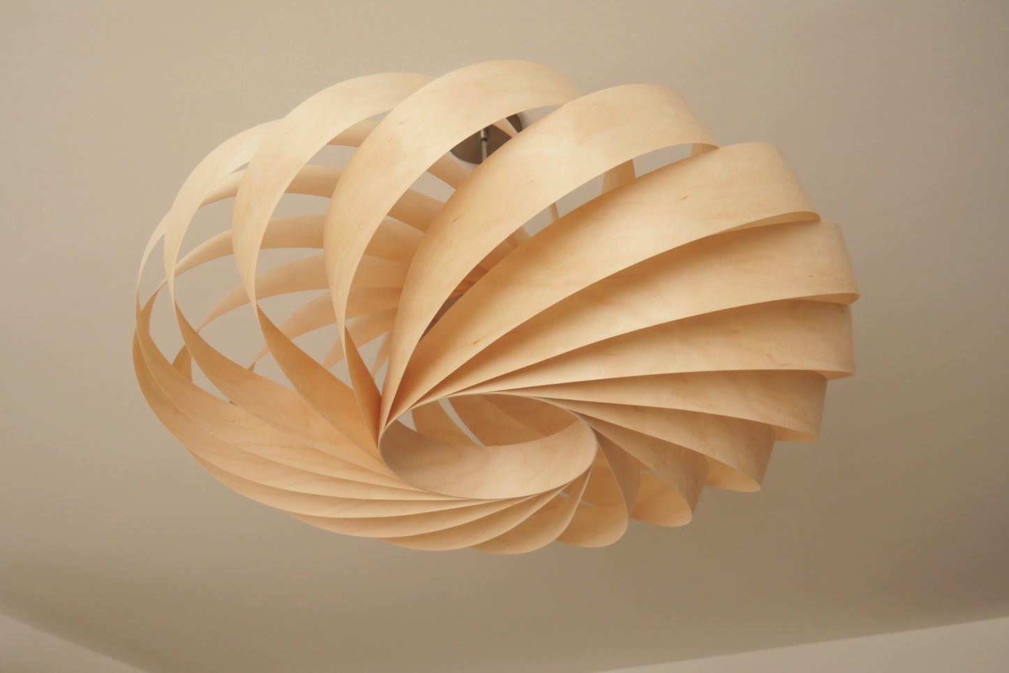 L06B, 60-70cm Handmade  birch wood pendant lamp