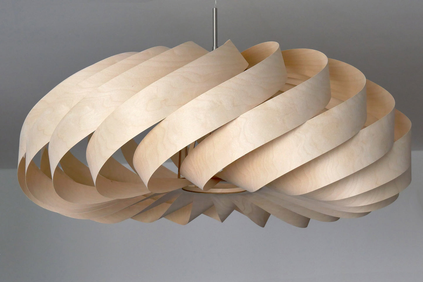 L14B, 80cm Handmade  birch wood pendant lamp