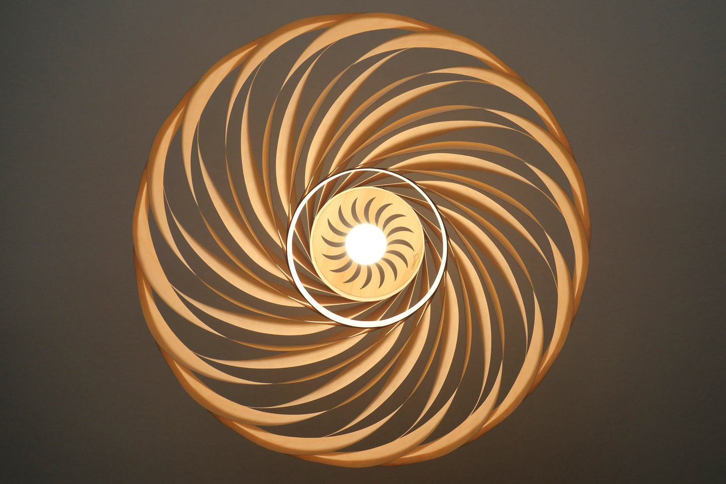 L21B, 60-80cm Handmade pendant lamp from birch veneer